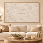 Love the Bones of You quote artwork above a cream sofa