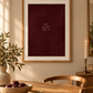 How Lucky Are We: Mounted print in dining room