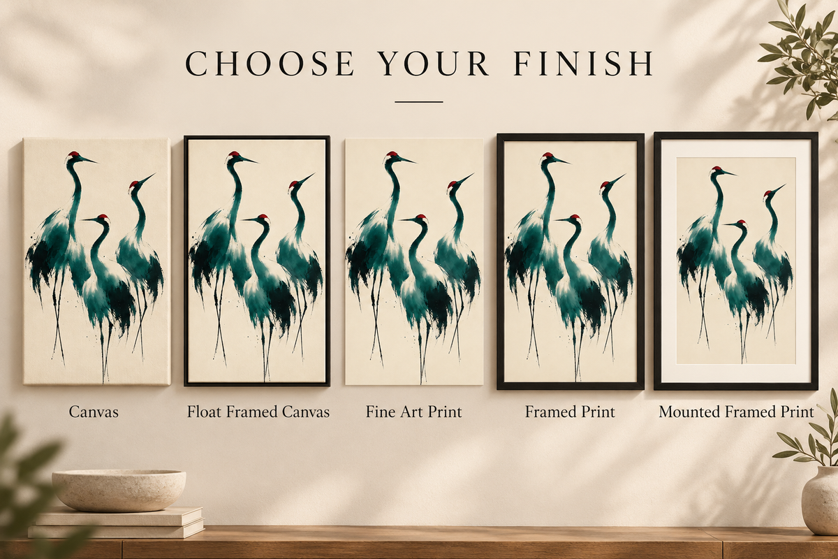 The Crane Gathering: Choose your finish
