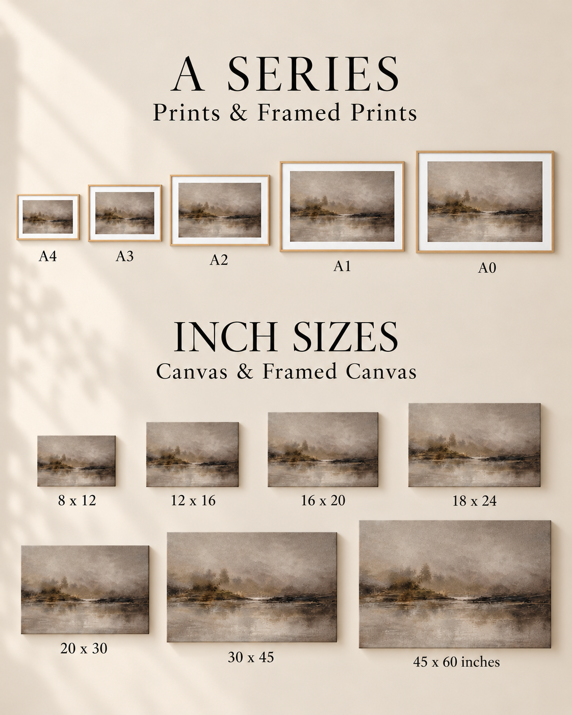 Where Water Rests size guide