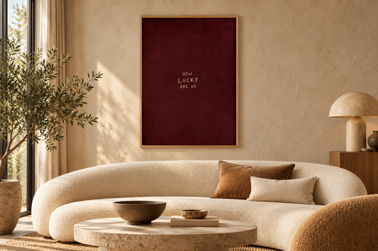 How Lucky Are We: Living room