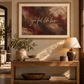 You Feel Like Home mounted framed print in a hallway