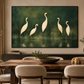 Quiet Gathering landscape wall art in a dining room