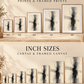 Quiet Contrast A-series print and canvas size guide