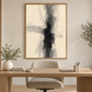 Quiet Contrast portrait abstract in a contemporary home office