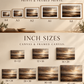 The Quiet Earth A-series print and canvas size guide