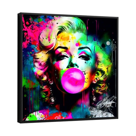 Marilyn Monroe Colourful Pink Bubble Gum