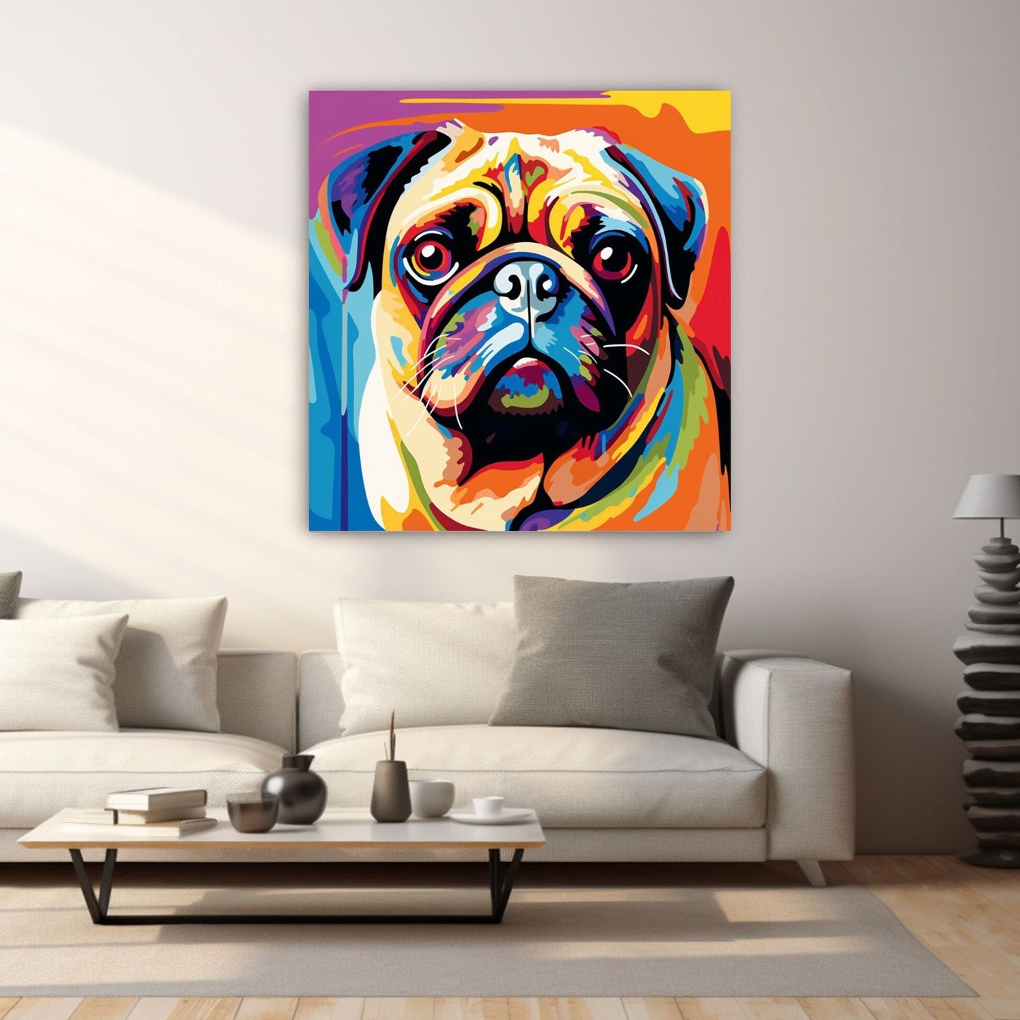Colourful Pug
